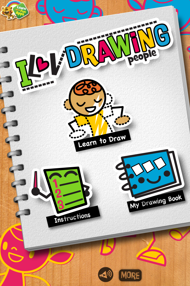 iLuv Drawing People - Learn How to Draw Kids doing their favorite things. - Educational App
